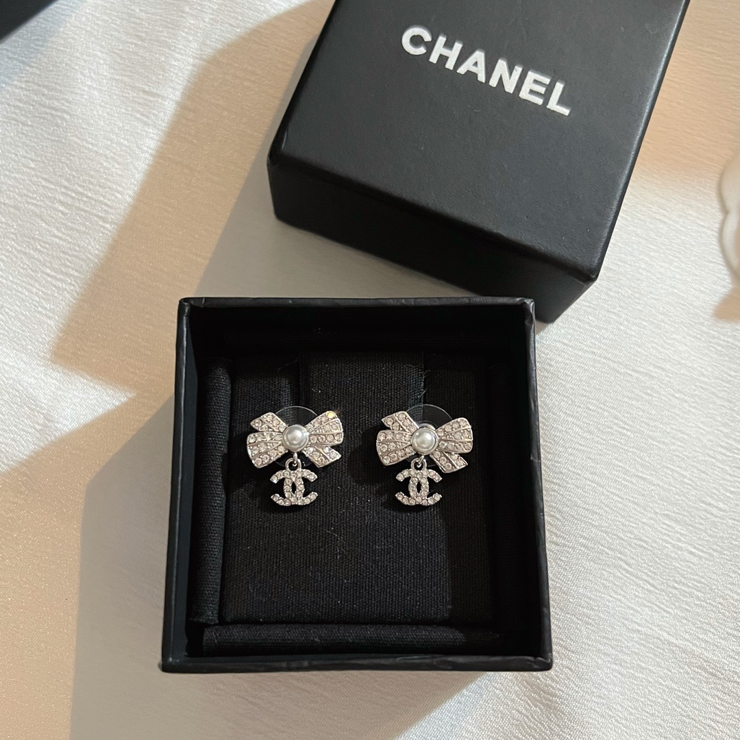 Chanel Earrings Silver
