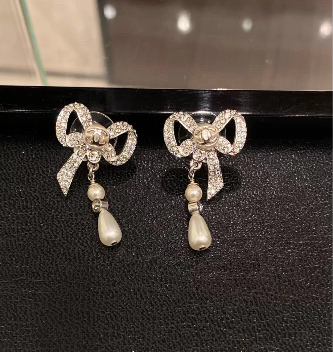 Chanel Earrings Silver