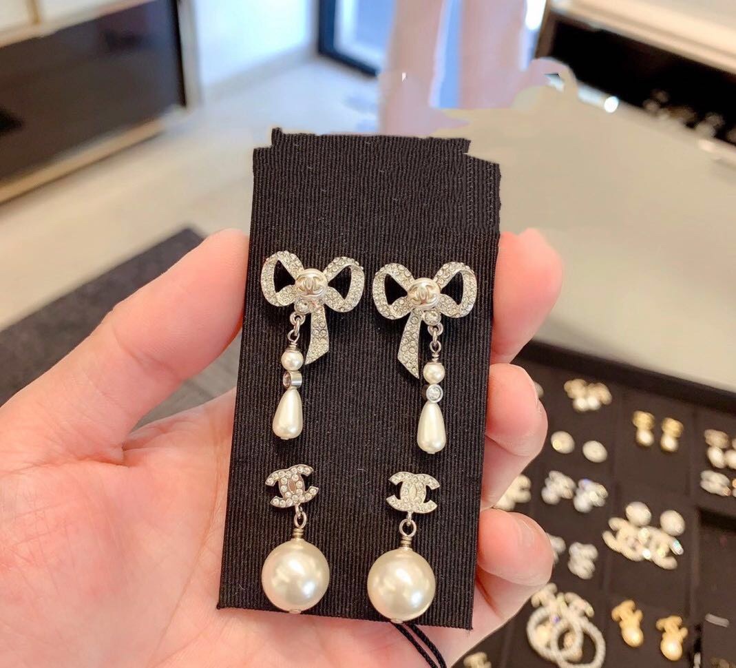 Chanel Earrings Silver