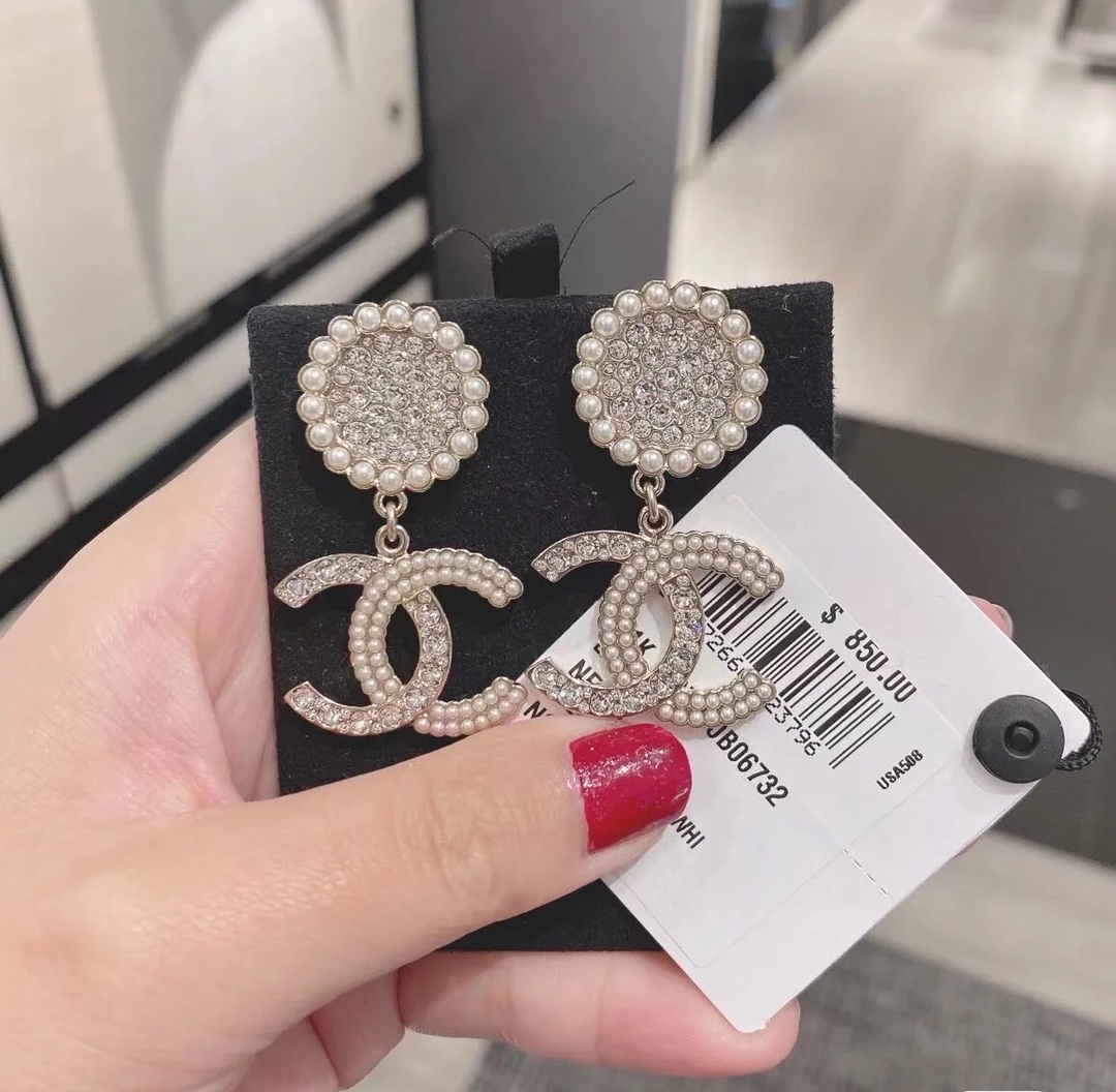 Chanel Earrings Silver