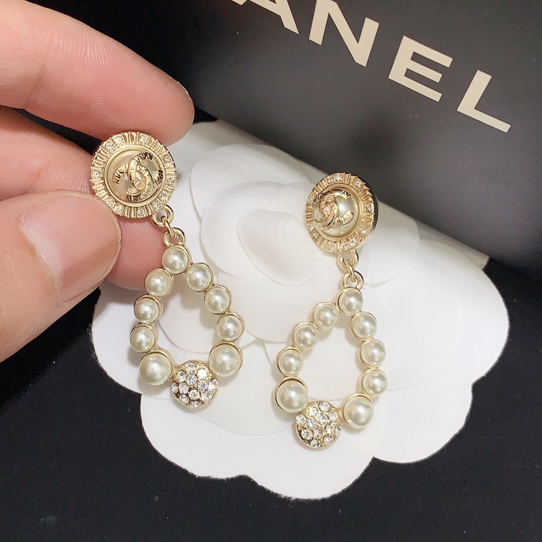 Chanel Earrings Silver