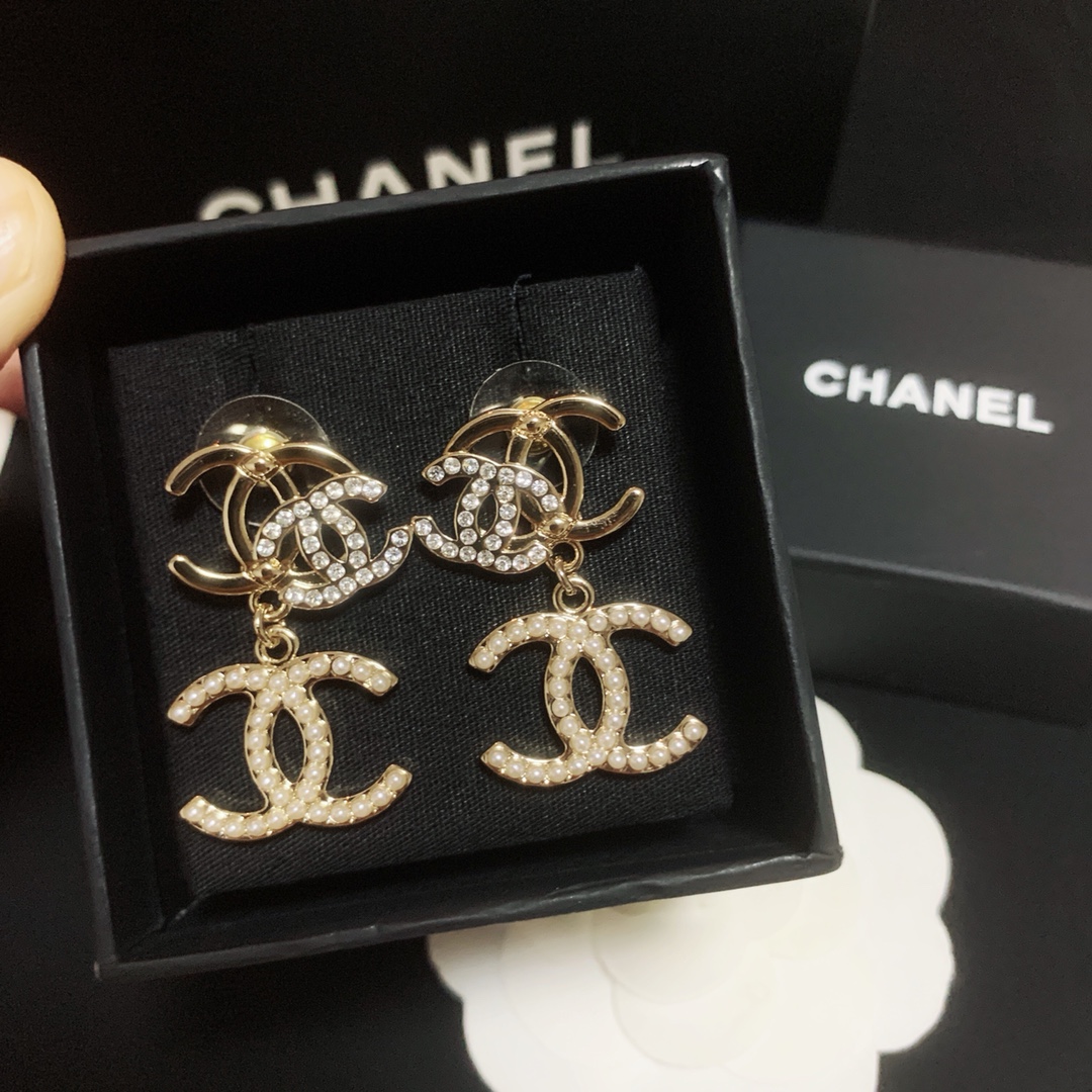 Chanel Earrings Silver