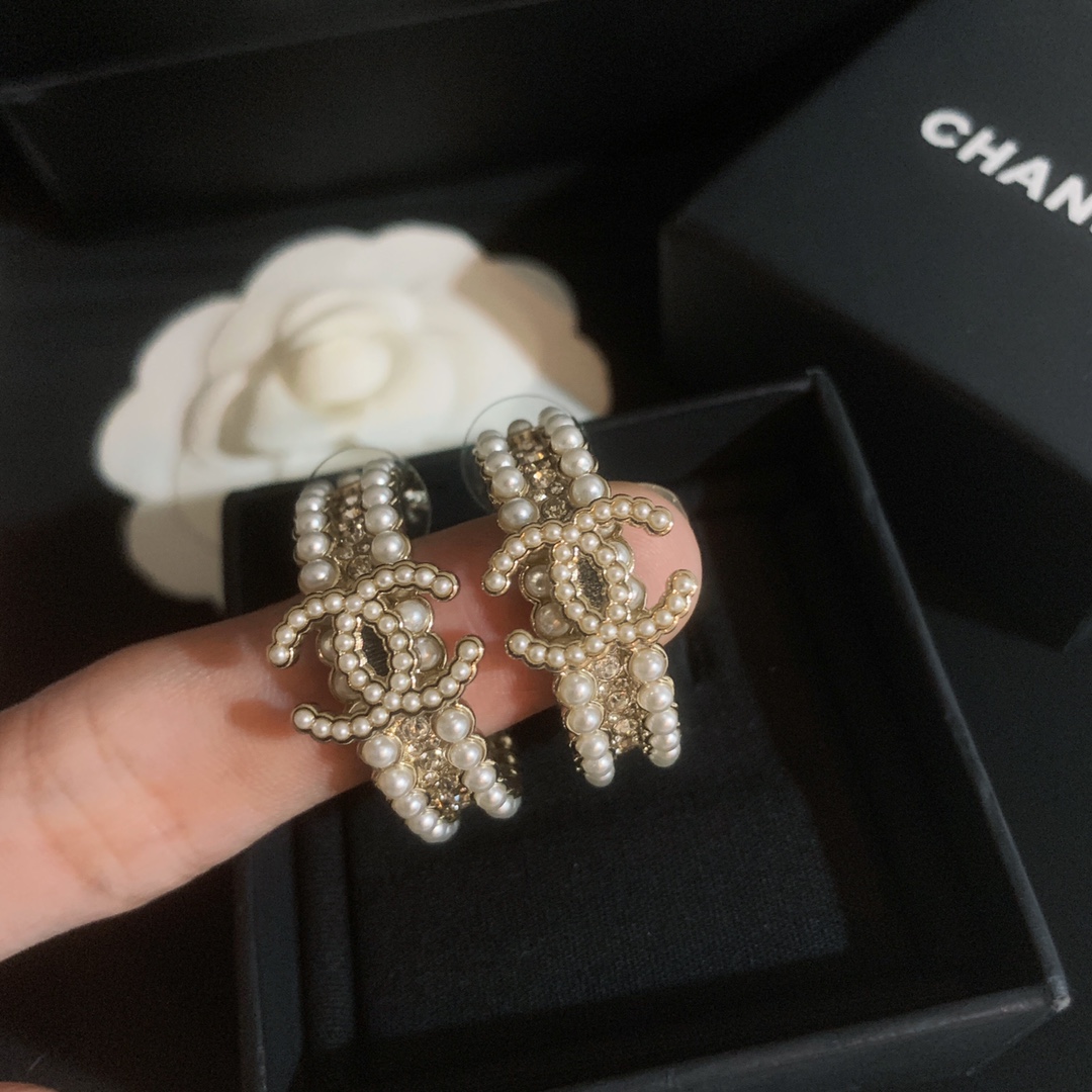 Chanel Earrings Silver