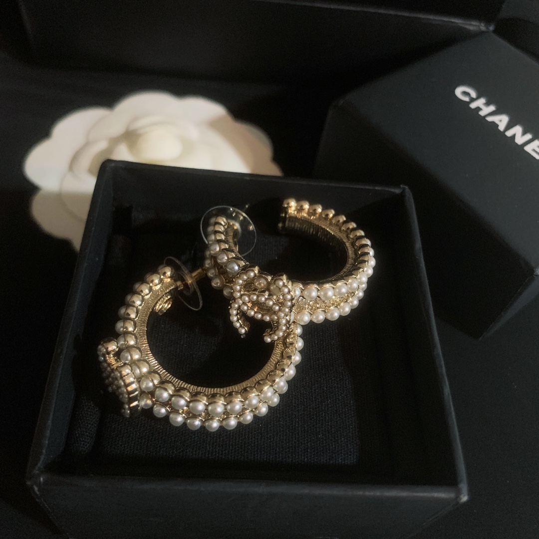 Chanel Earrings Silver