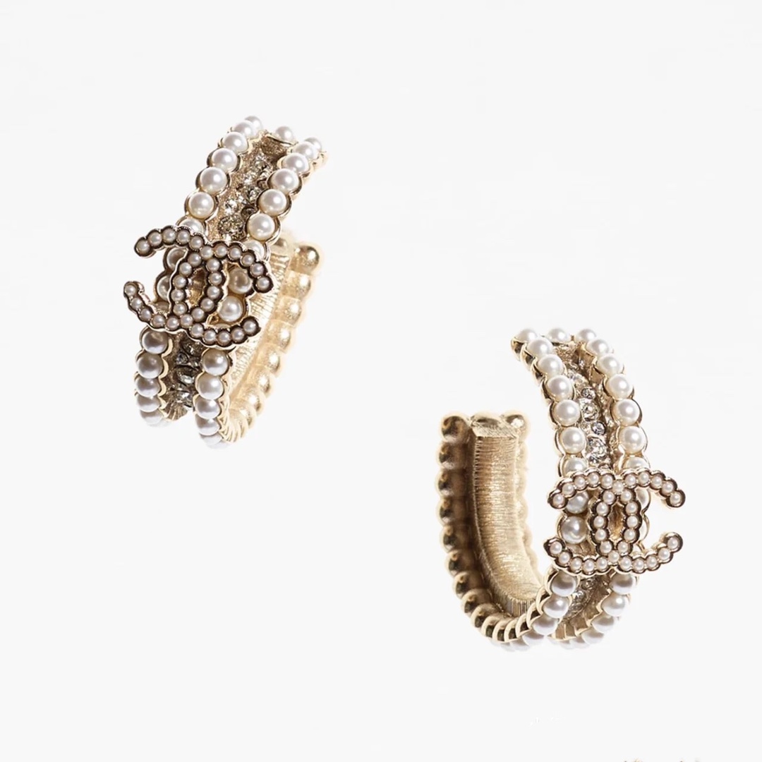 Chanel Earrings Silver