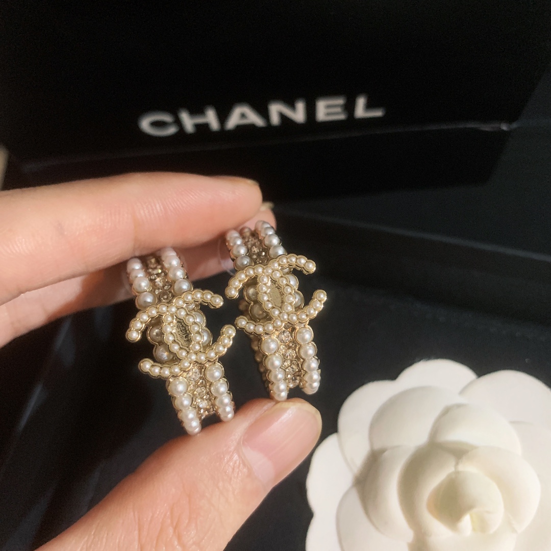 Chanel Earrings Silver