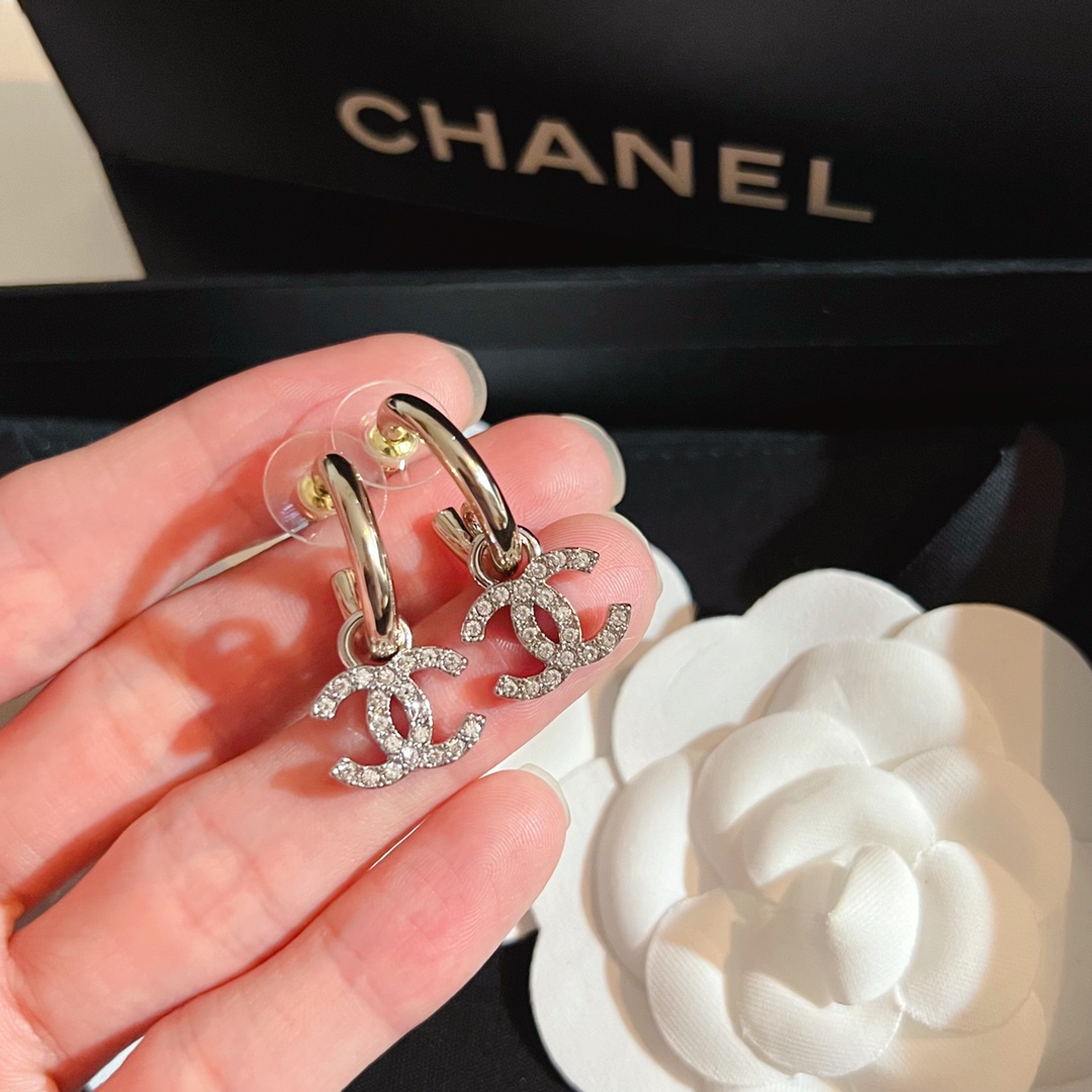 Chanel Earrings Silver