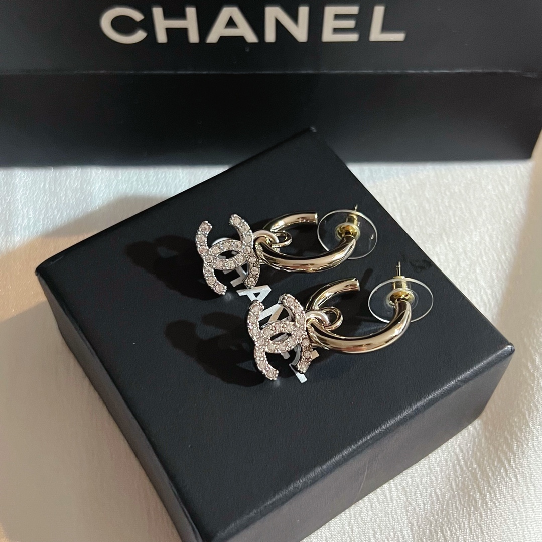 Chanel Earrings Silver