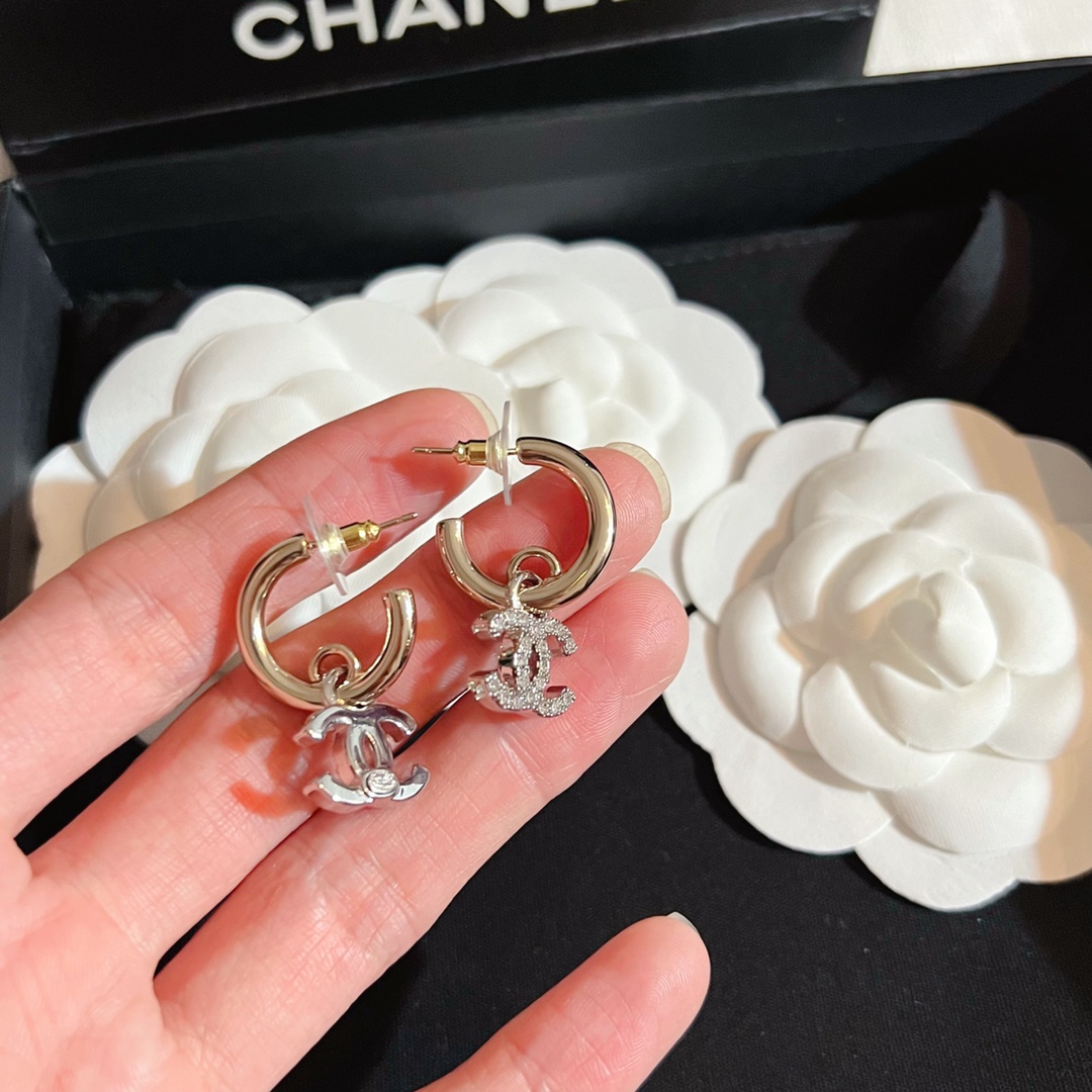 Chanel Earrings Silver