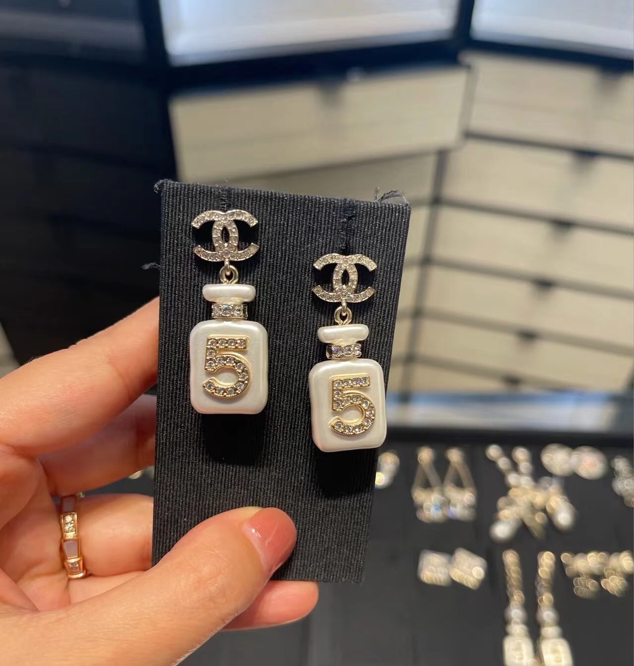 Chanel Earrings Silver