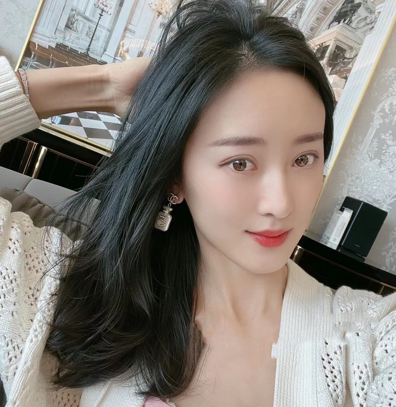 Chanel Earrings Silver