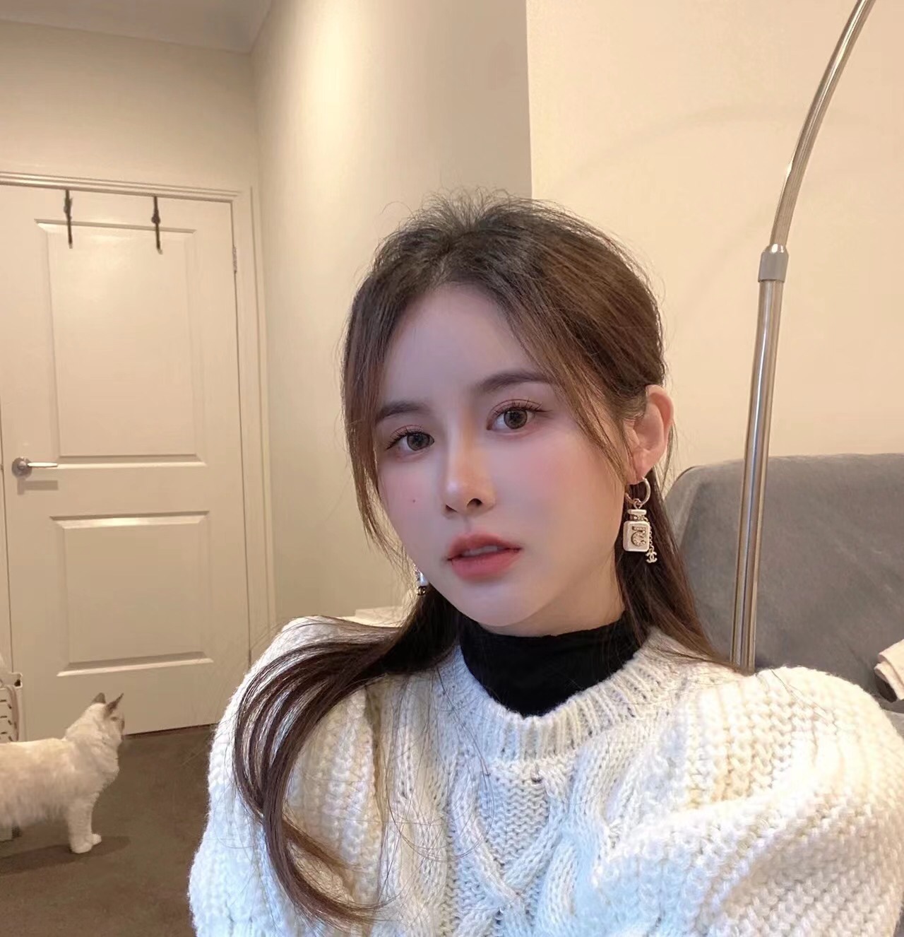 Chanel Earrings Silver