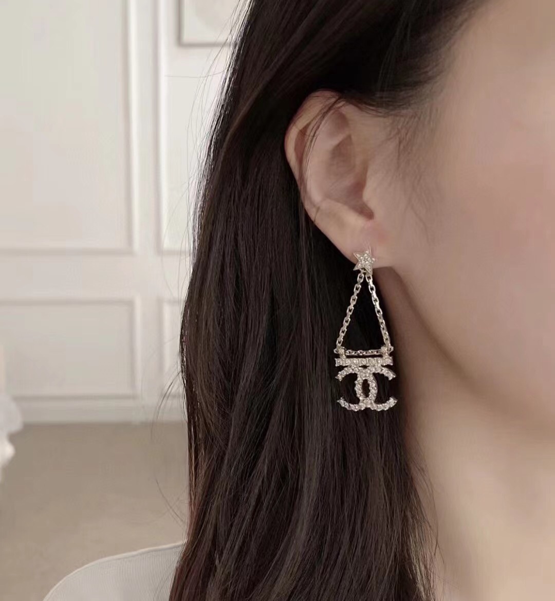 Chanel Earrings Silver