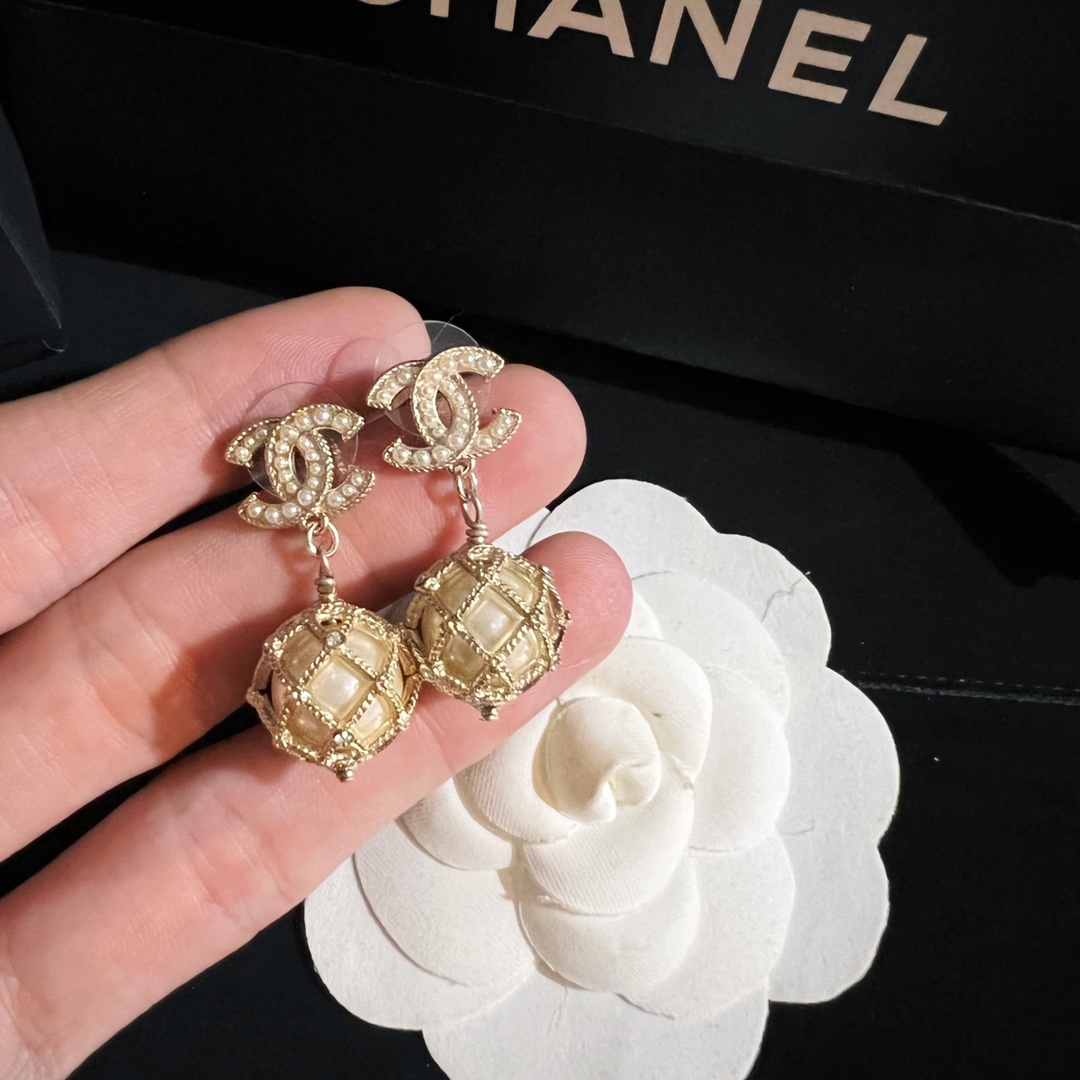 Chanel Earrings Silver