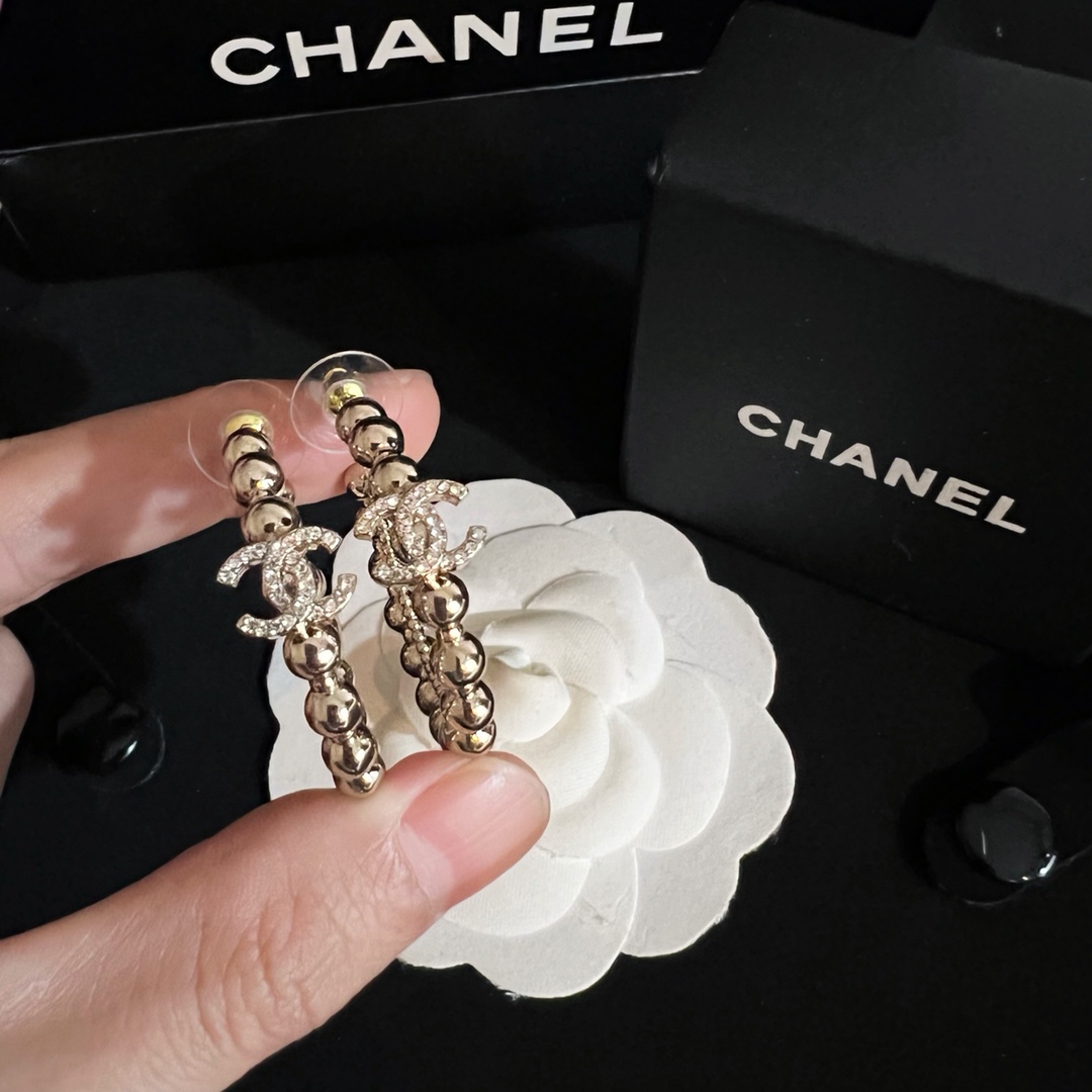 Chanel Earrings Silver