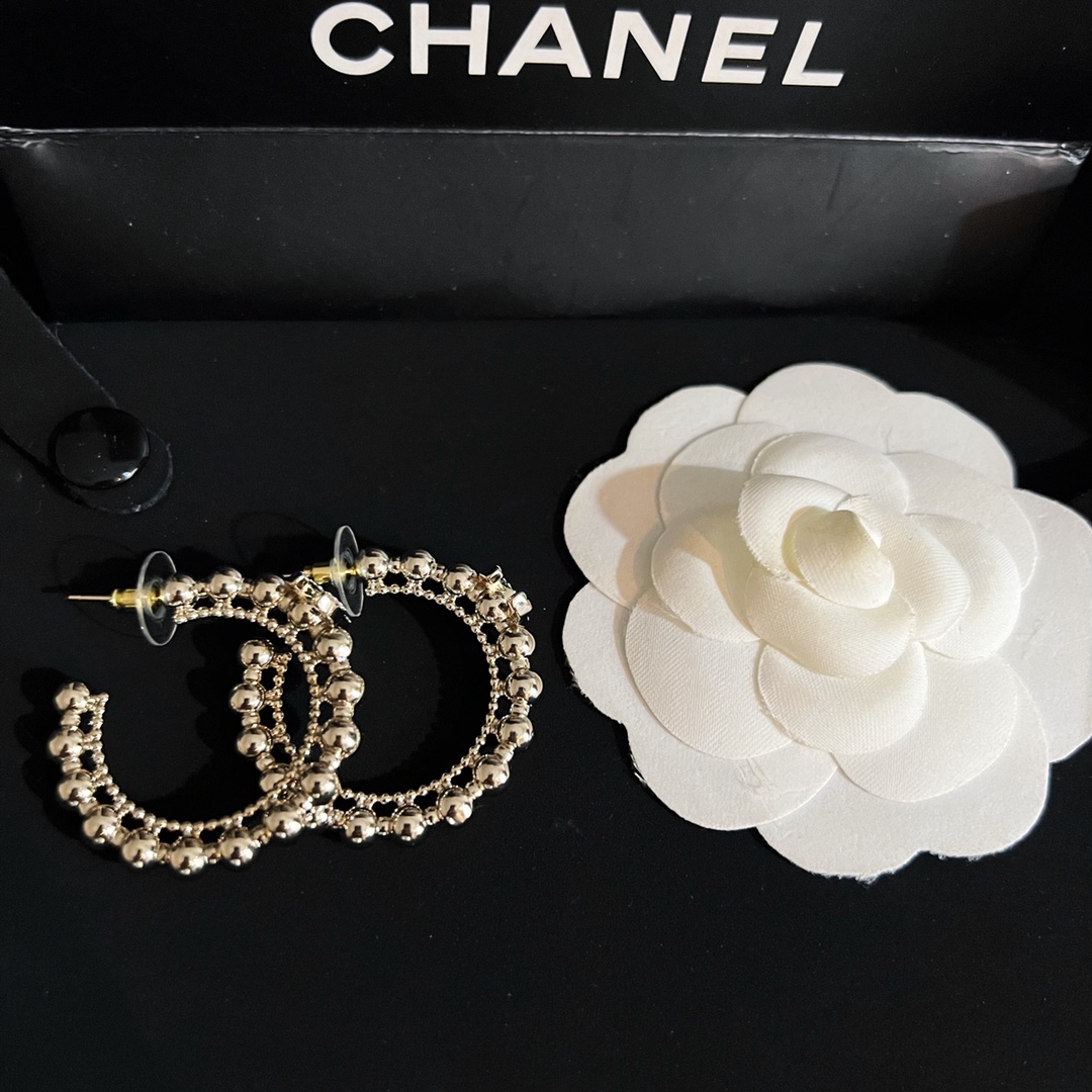 Chanel Earrings Silver