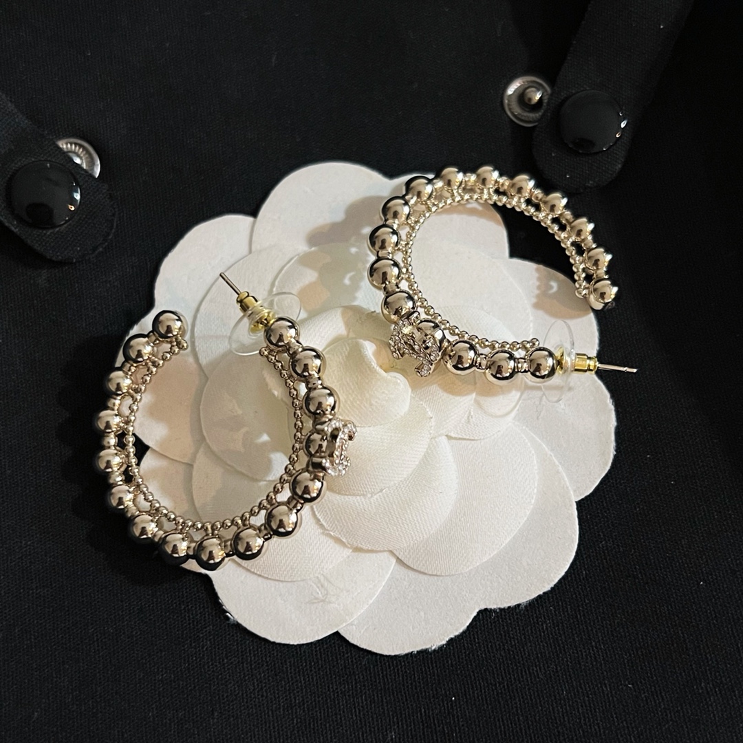 Chanel Earrings Silver