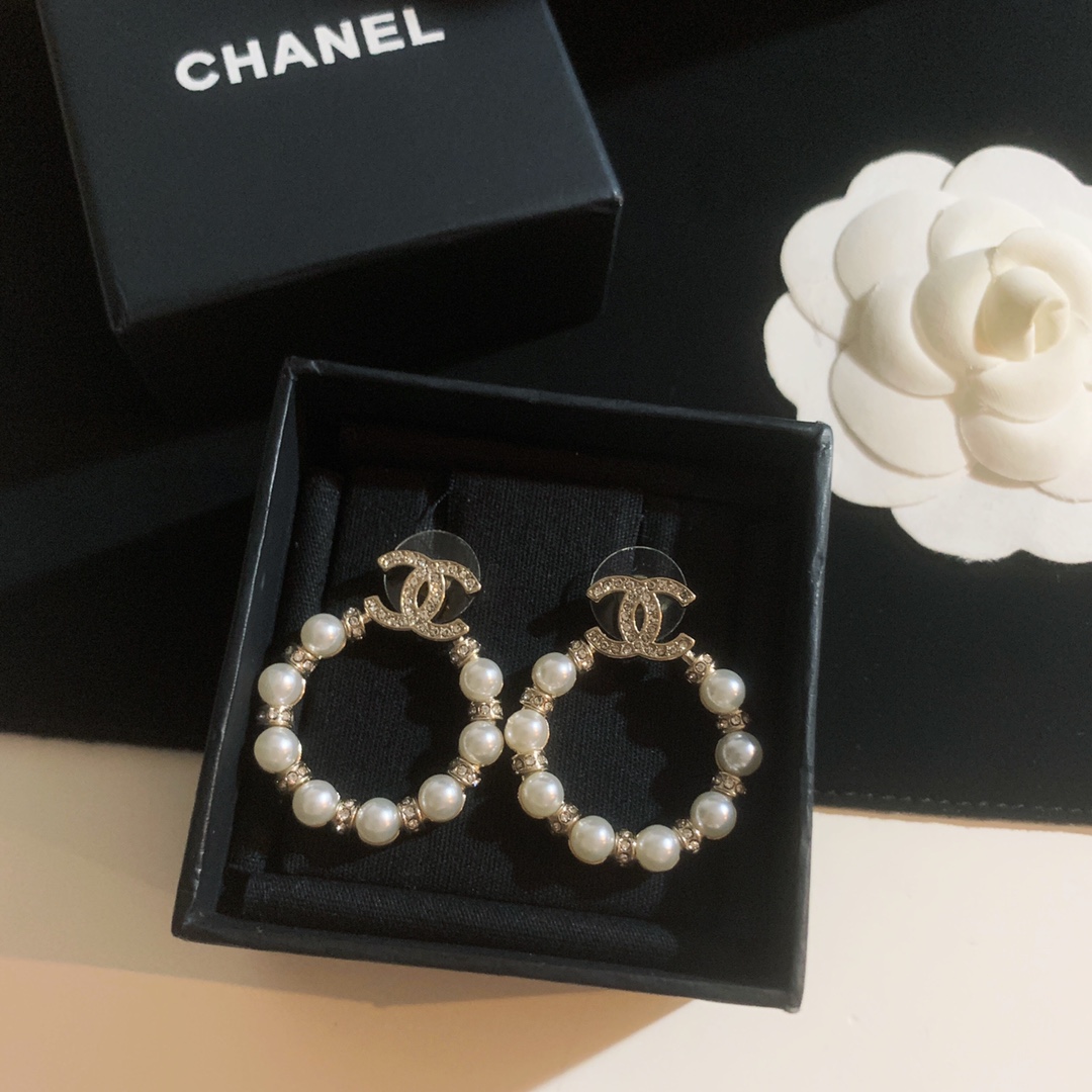 Chanel Earrings Silver