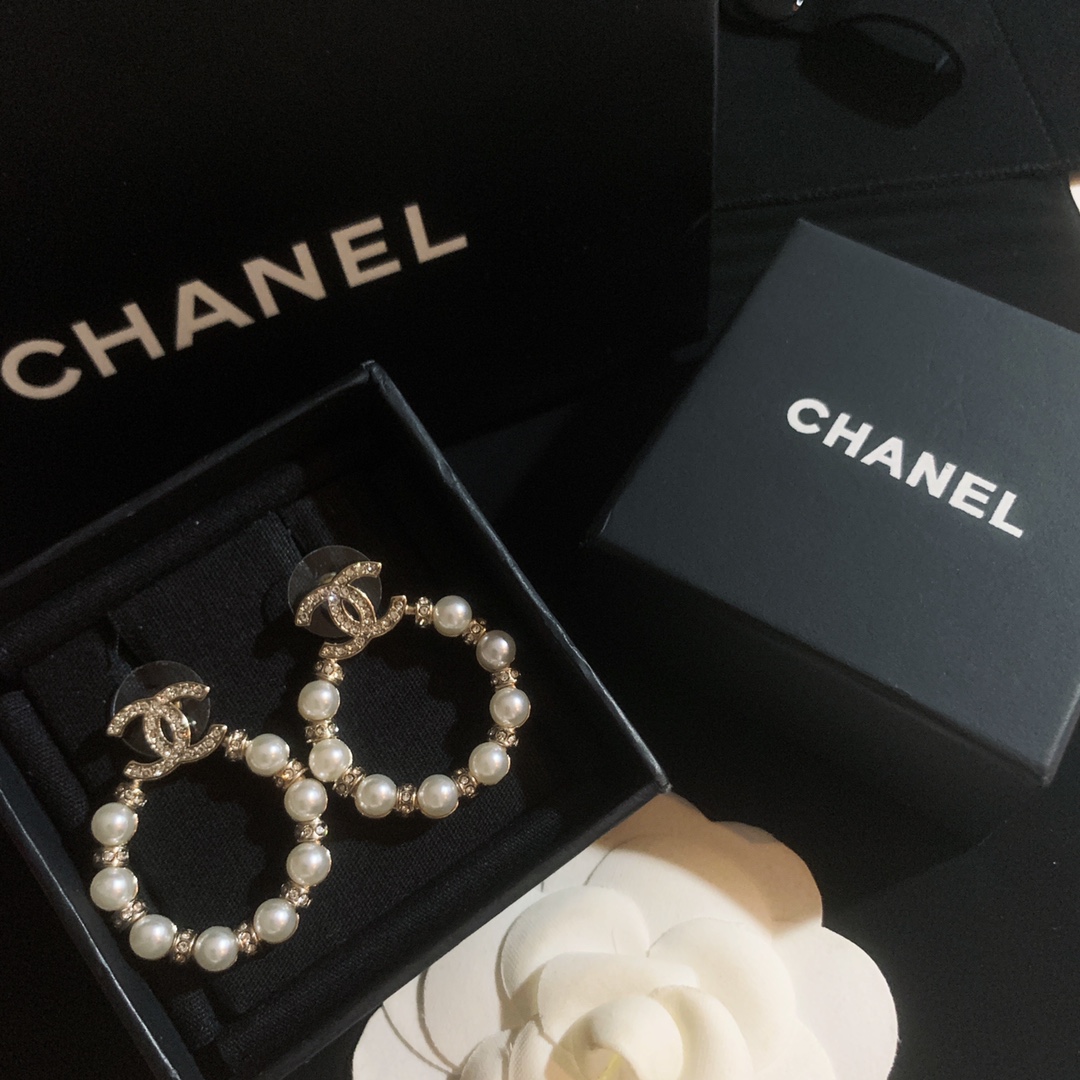 Chanel Earrings Silver