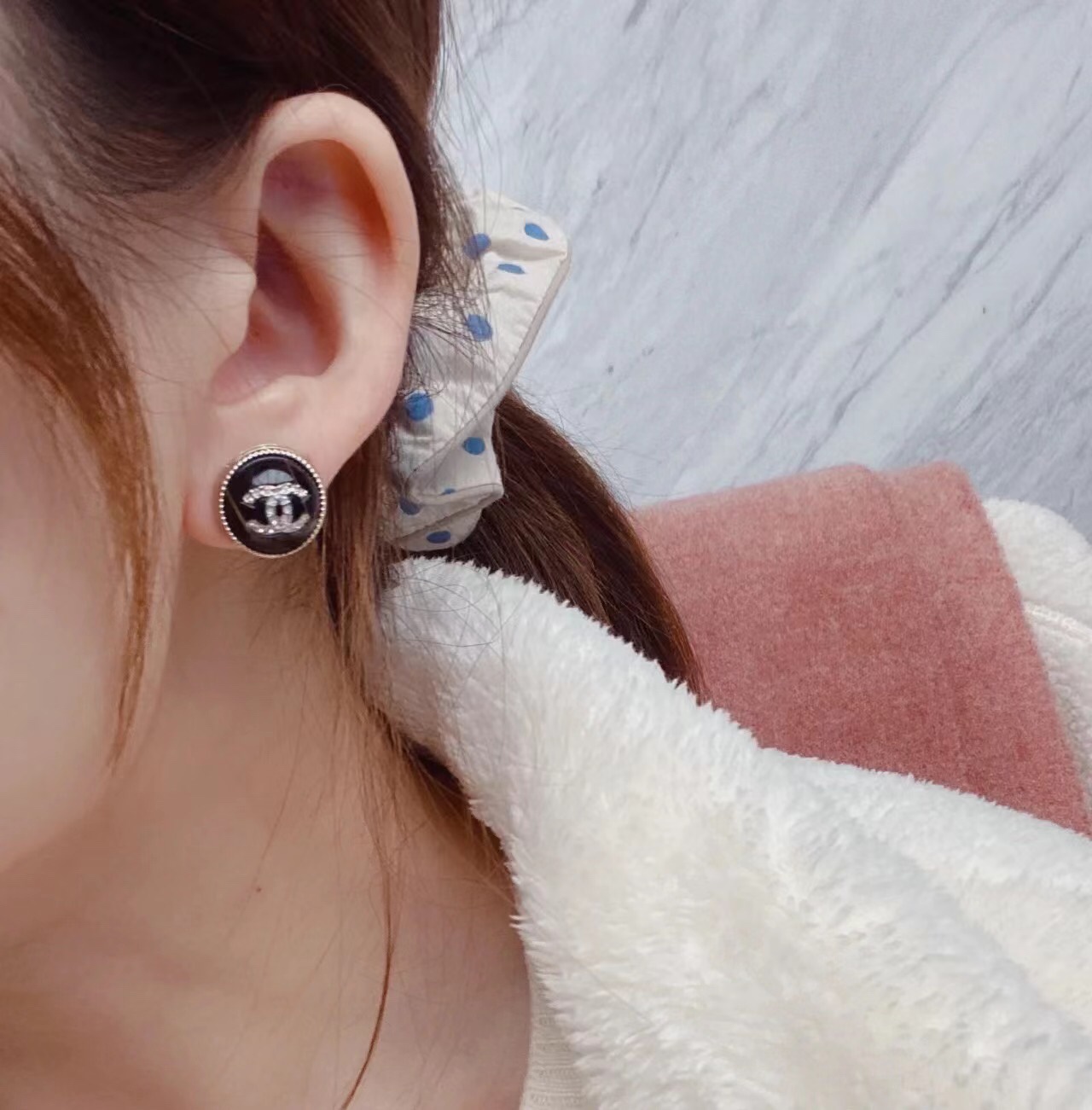 Chanel Earrings Silver