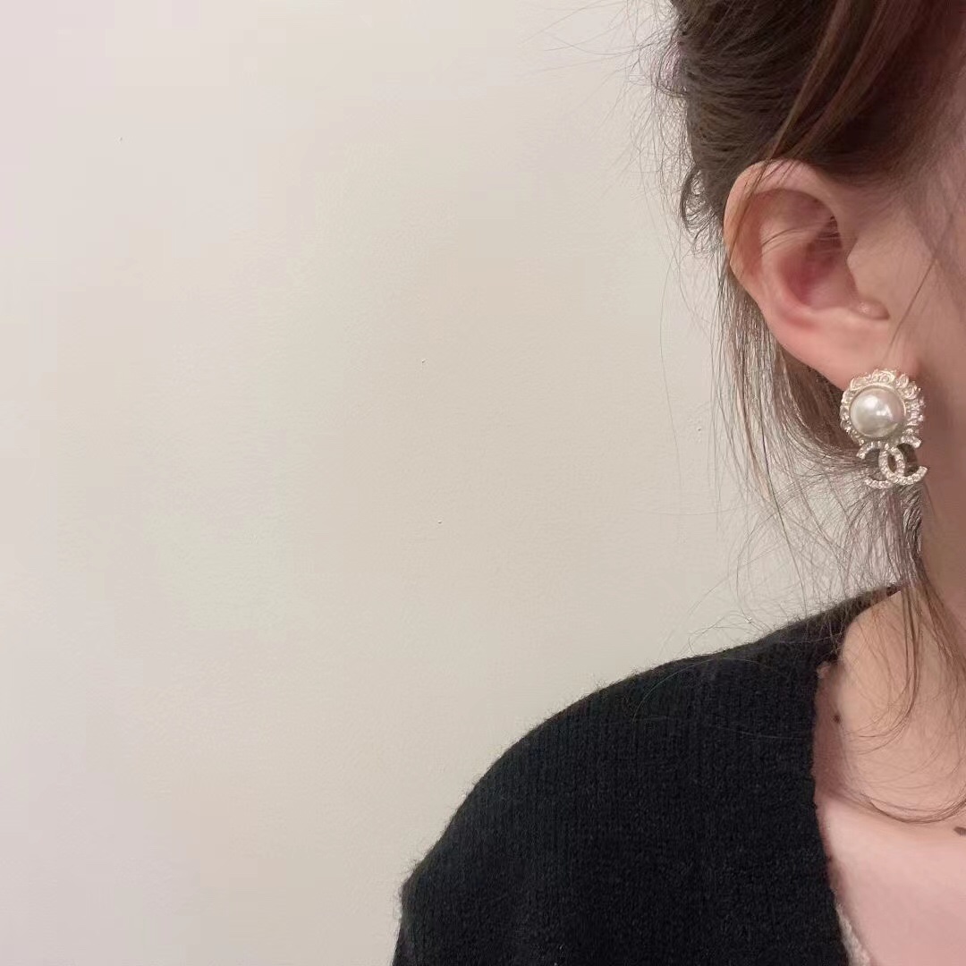 Chanel Earrings Silver