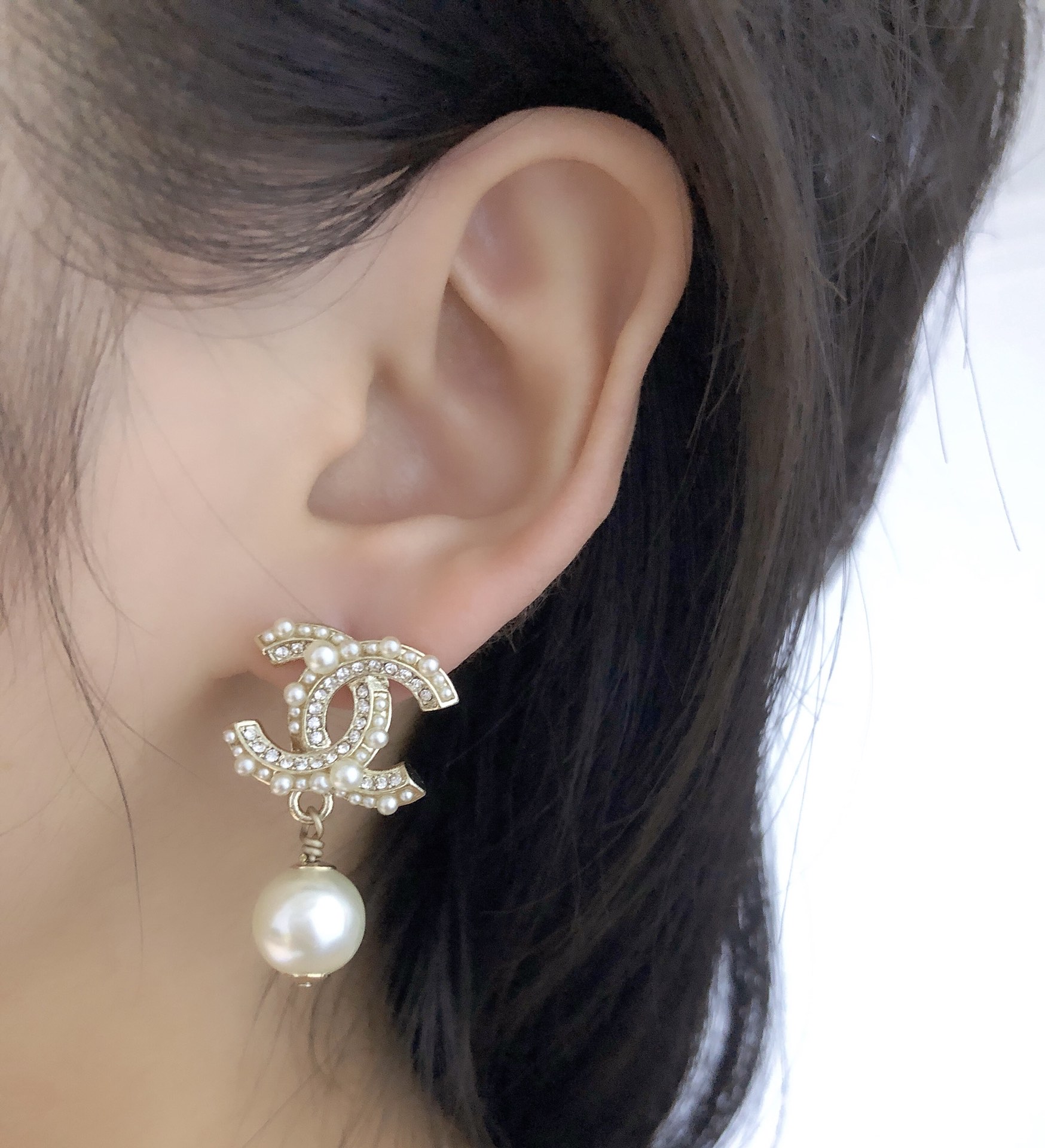 Chanel Earrings Silver