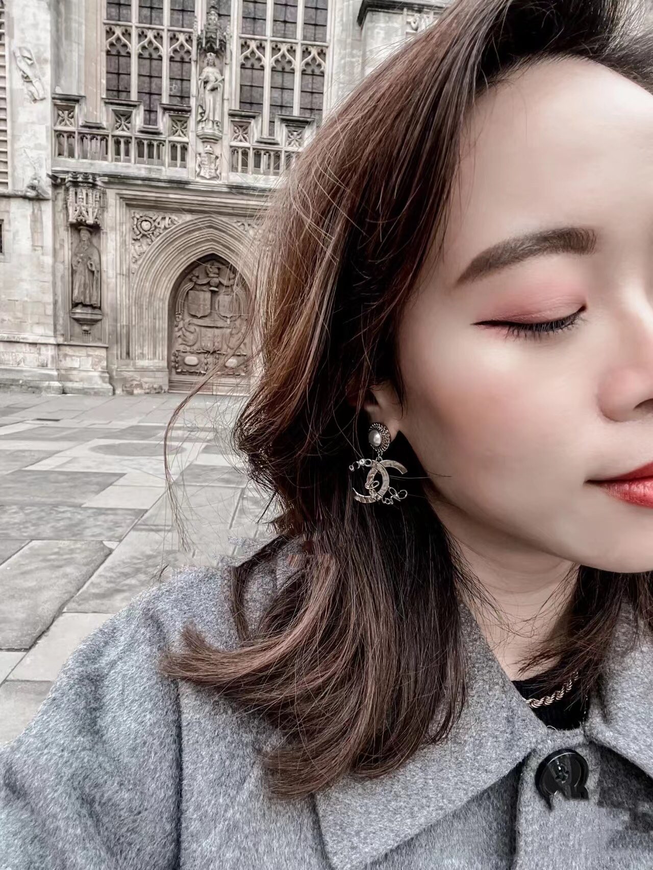 Chanel Earrings Silver