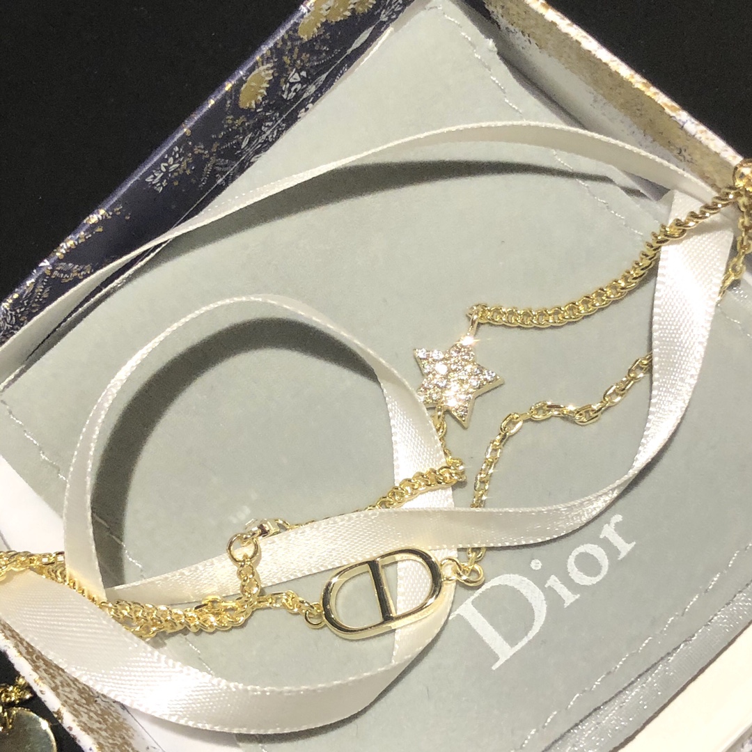 Dior Necklace Gold S-l