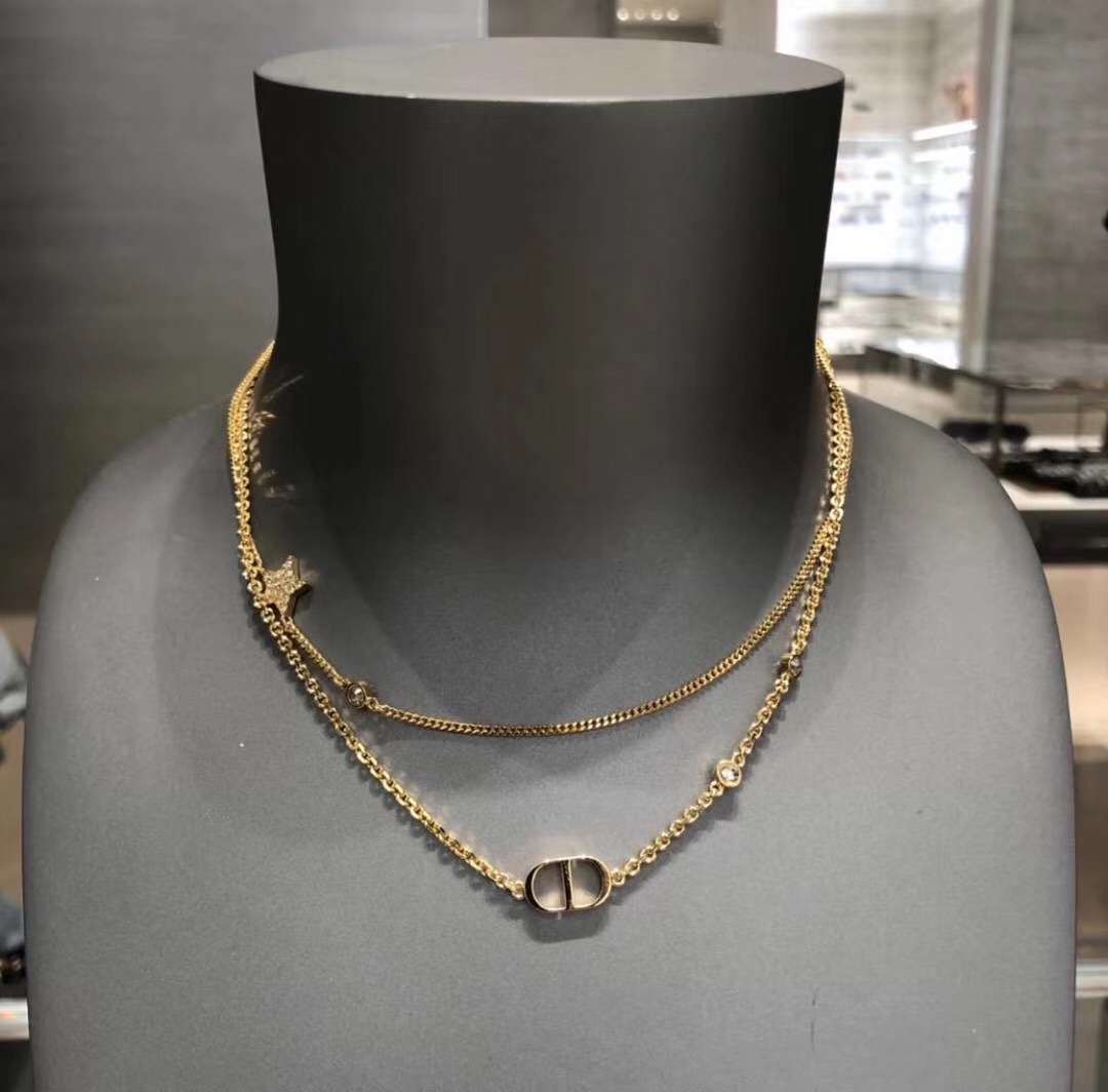 Dior Necklace Gold S-l