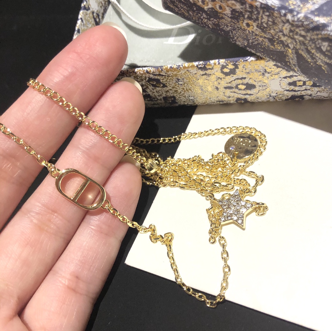 Dior Necklace Gold S-l