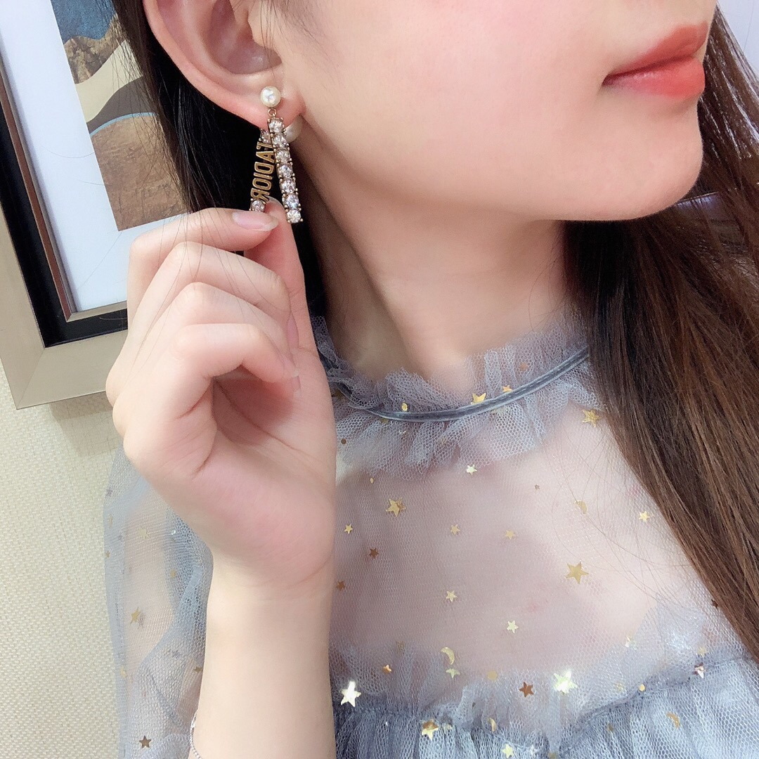 Dior Earrings Silver Silver