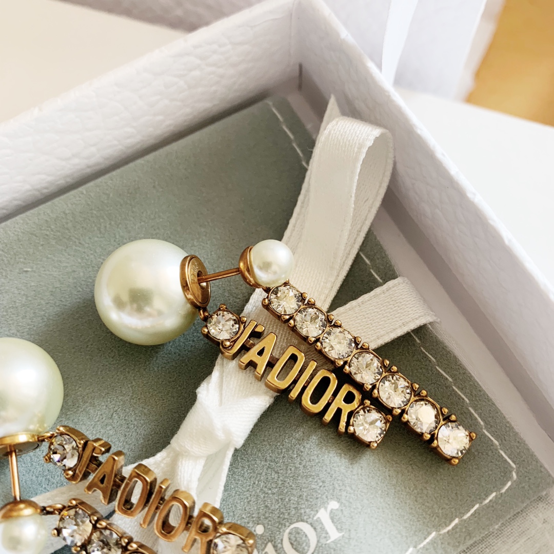 Dior Earrings Silver Silver