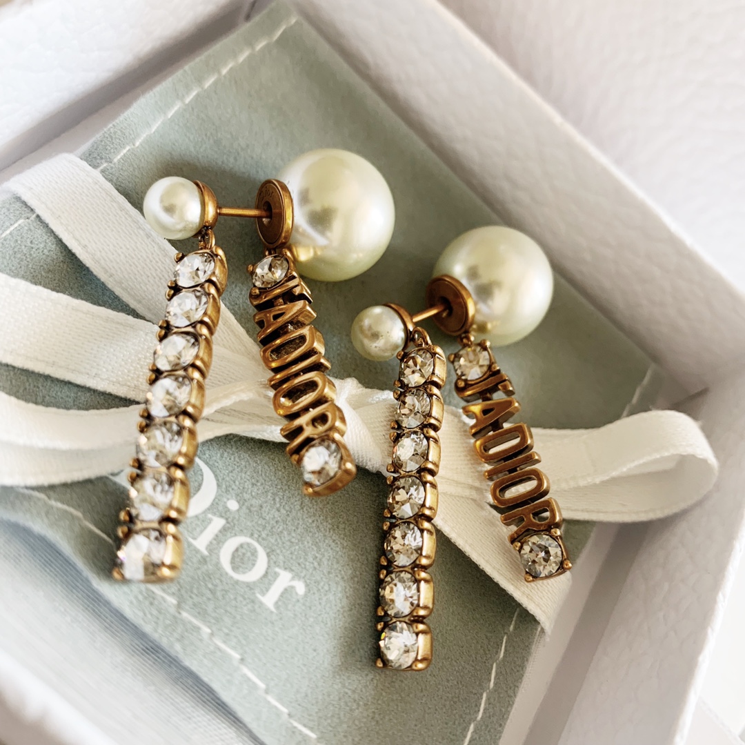 Dior Earrings Silver Silver