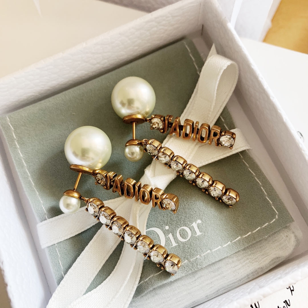 Dior Earrings Silver Silver