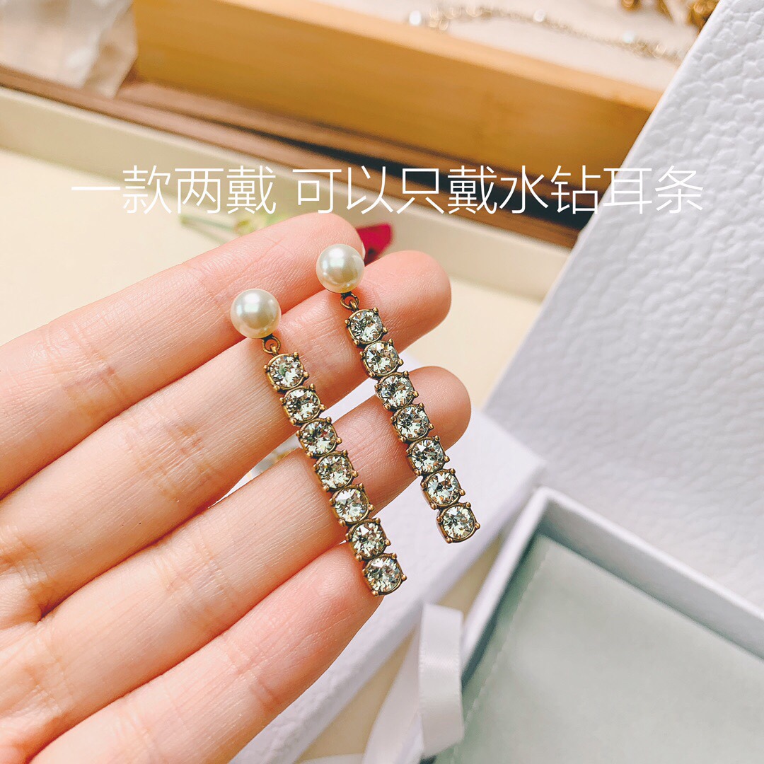 Dior Earrings Silver Silver