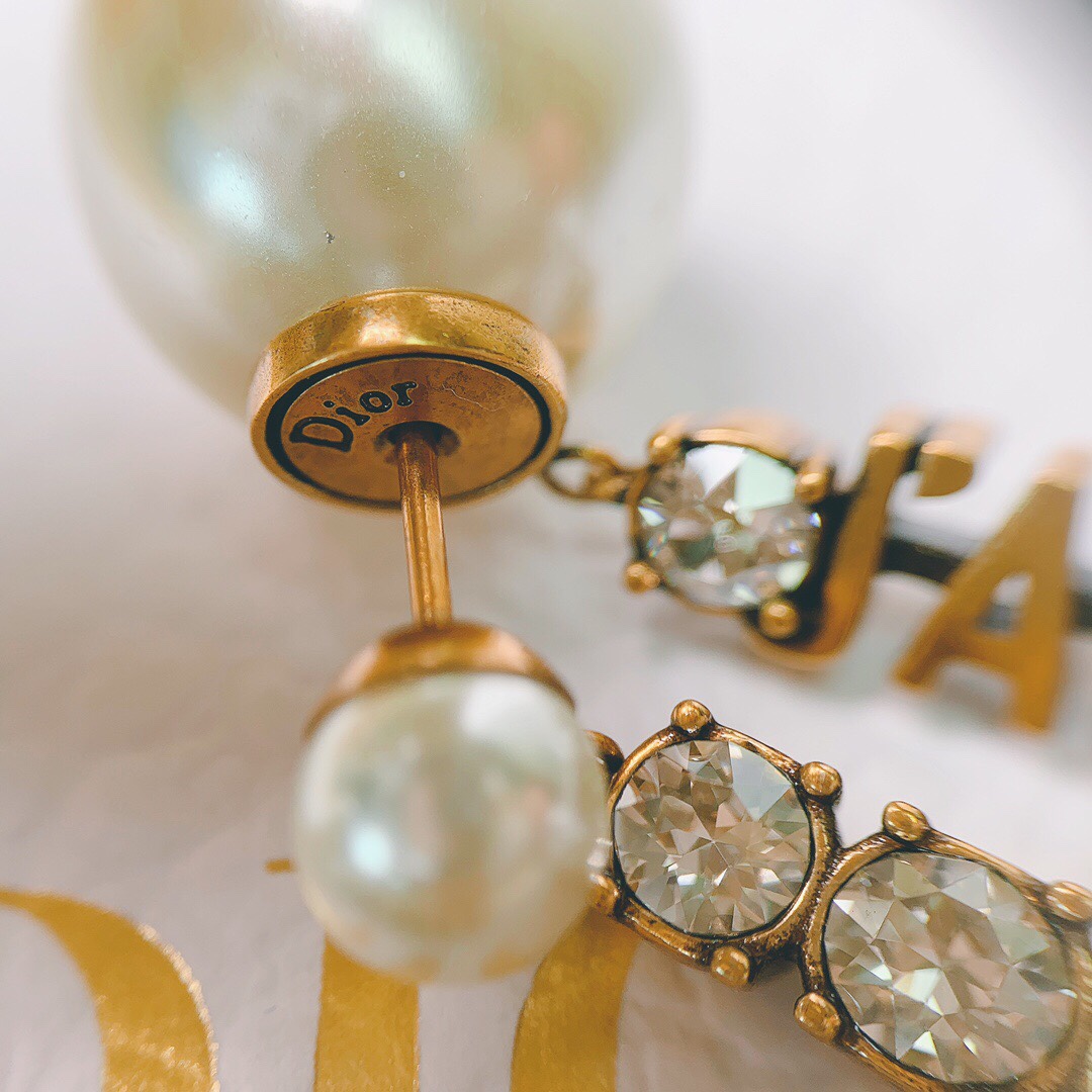 Dior Earrings Silver Silver