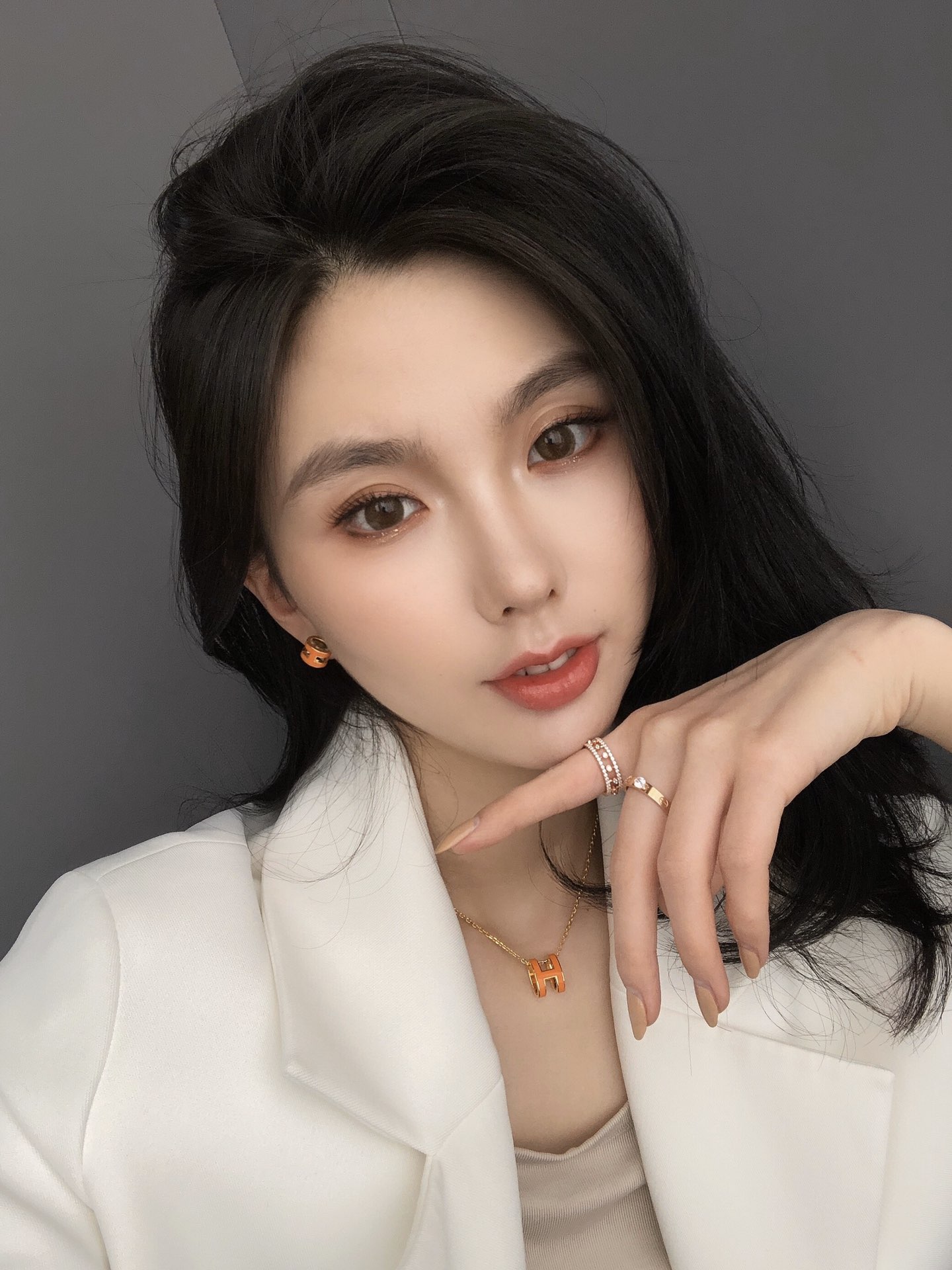 Hermès Necklace Silver M-40cm-s