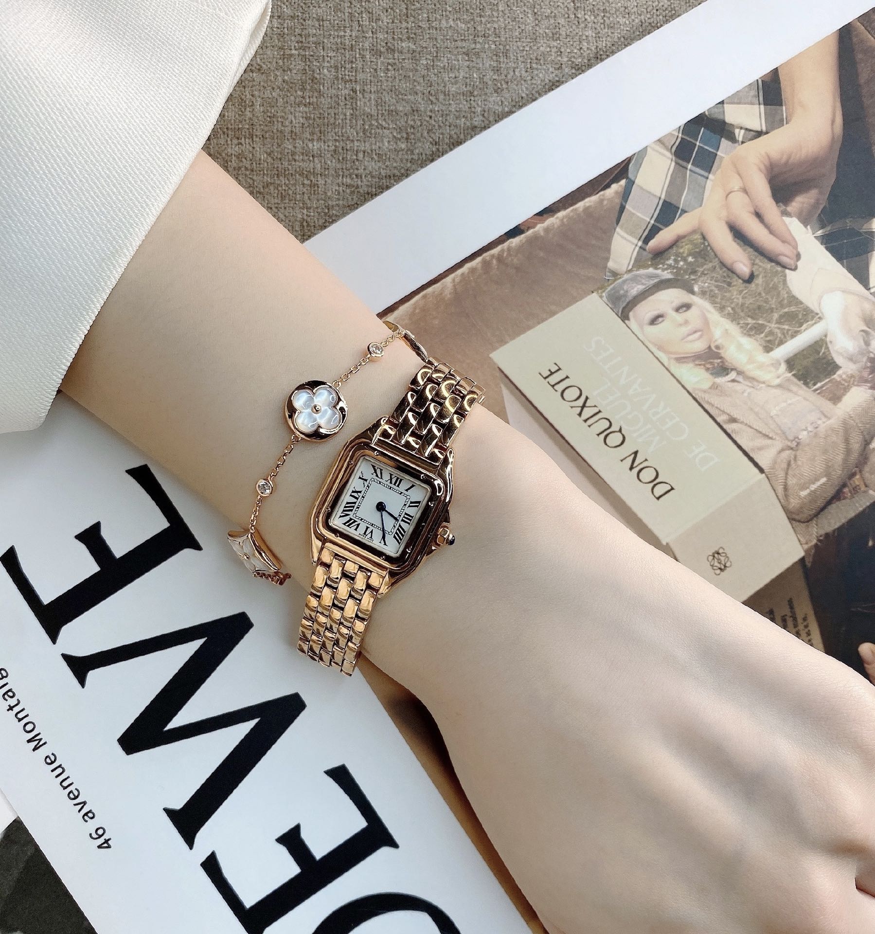 Lv Bracelet Silver L