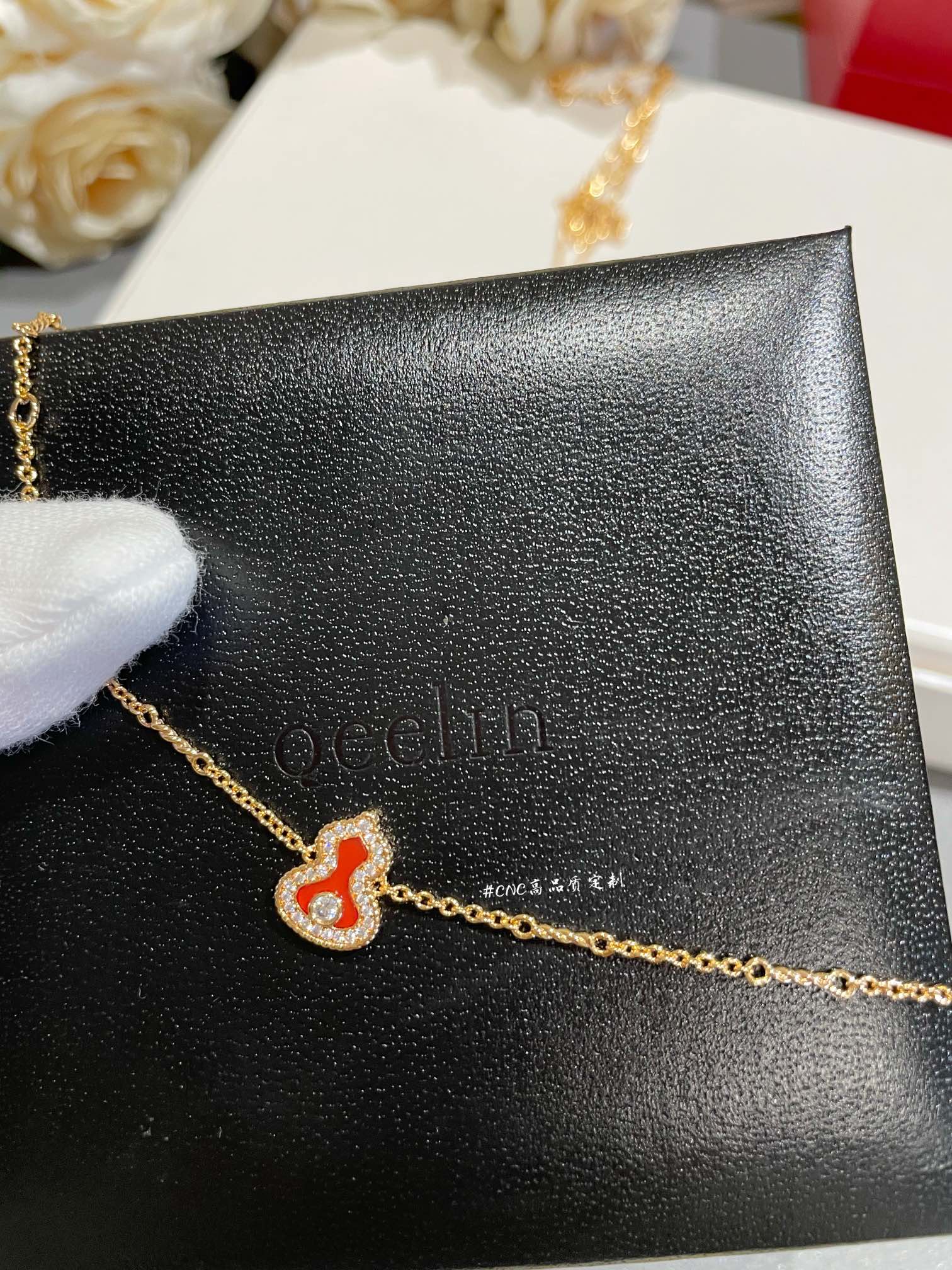 Qeelin Necklace Diamond Inlaid L