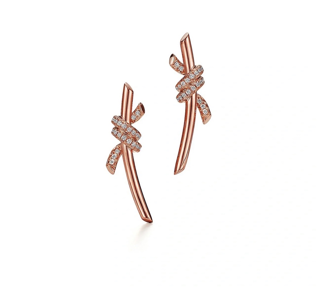 Tiffany Co Necklace Silver Rose Gold Inlaid S