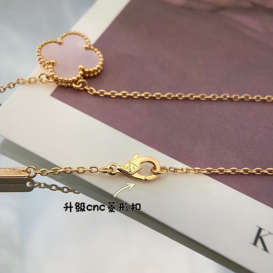 Van Cleef Arpels Necklace Gold Gold Inlaid 42cm