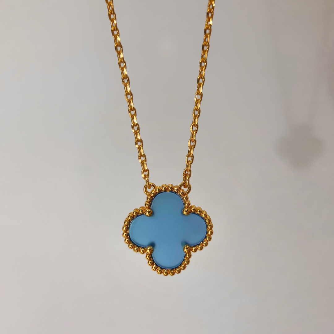 Van Cleef Arpels Necklace Gold Gold Inlaid 42cm