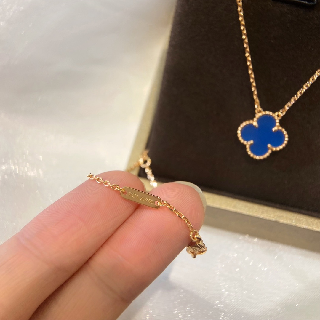 Van Cleef Arpels Necklace Gold Gold Inlaid 42cm