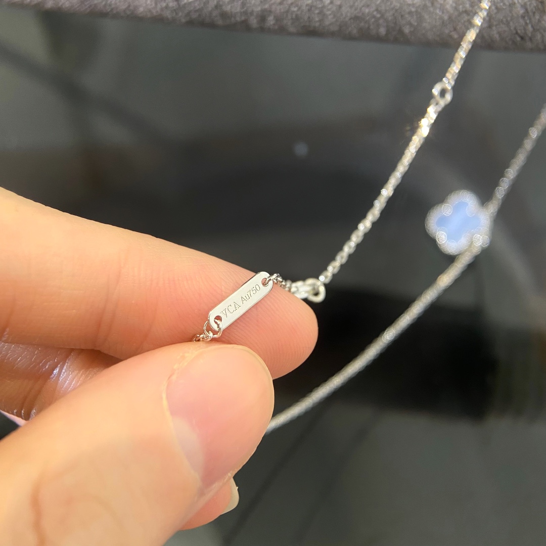 Van Cleef Arpels Necklace Gold Inlaid 42cm