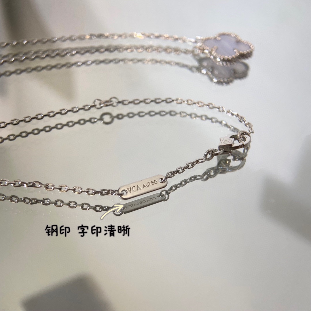 Van Cleef Arpels Necklace Gold Inlaid 42cm