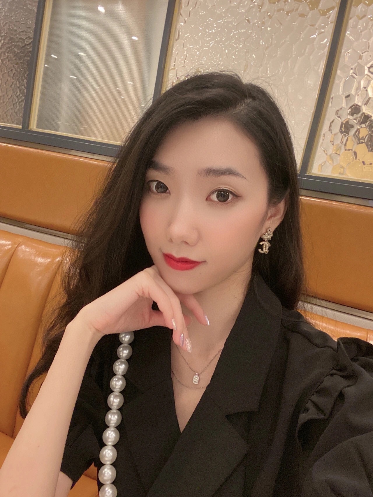 Chanel Earrings Pearl L