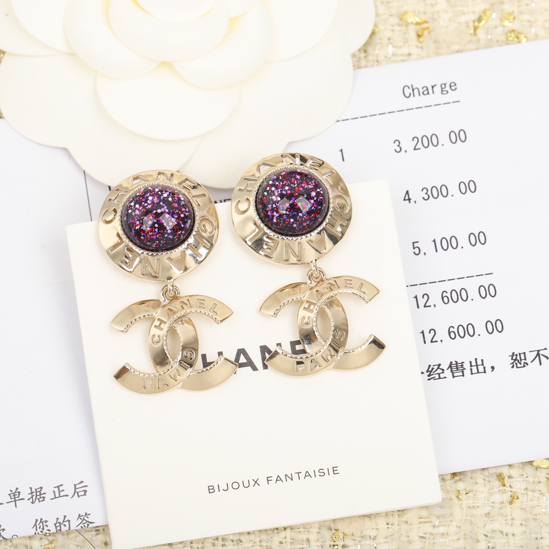 Chanel Earrings Pearl L