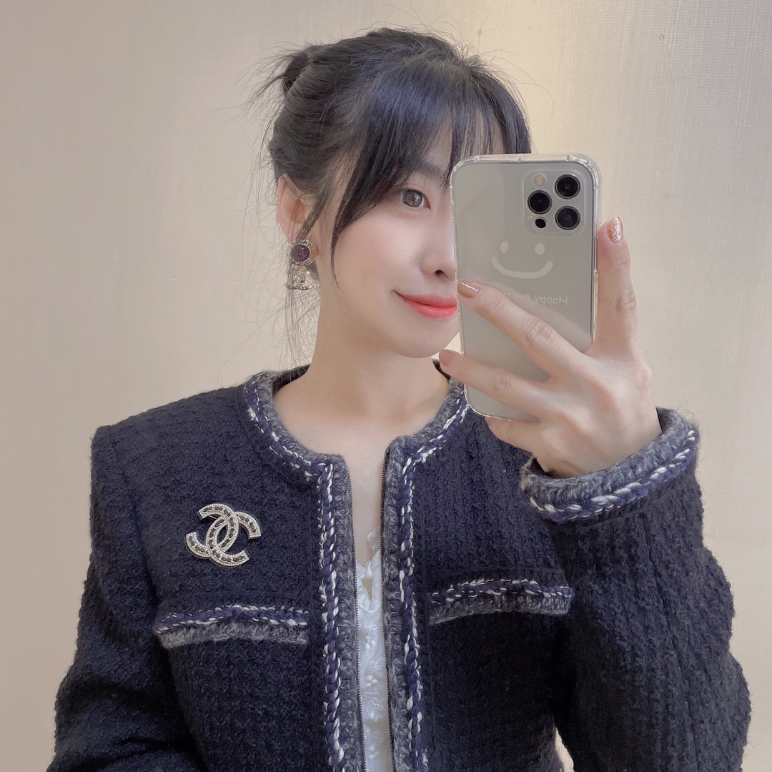 Chanel Earrings Pearl L