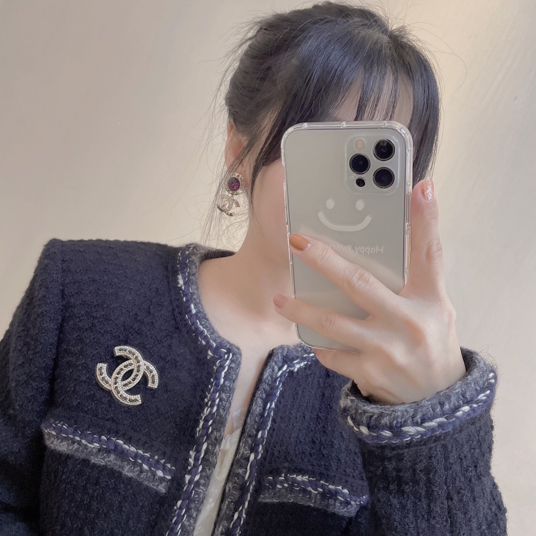 Chanel Earrings Pearl L