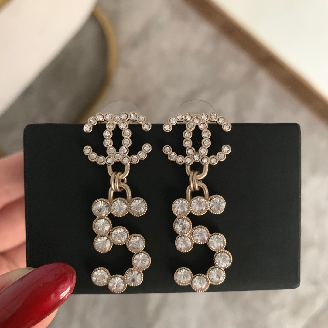 Chanel Earrings Inlaid